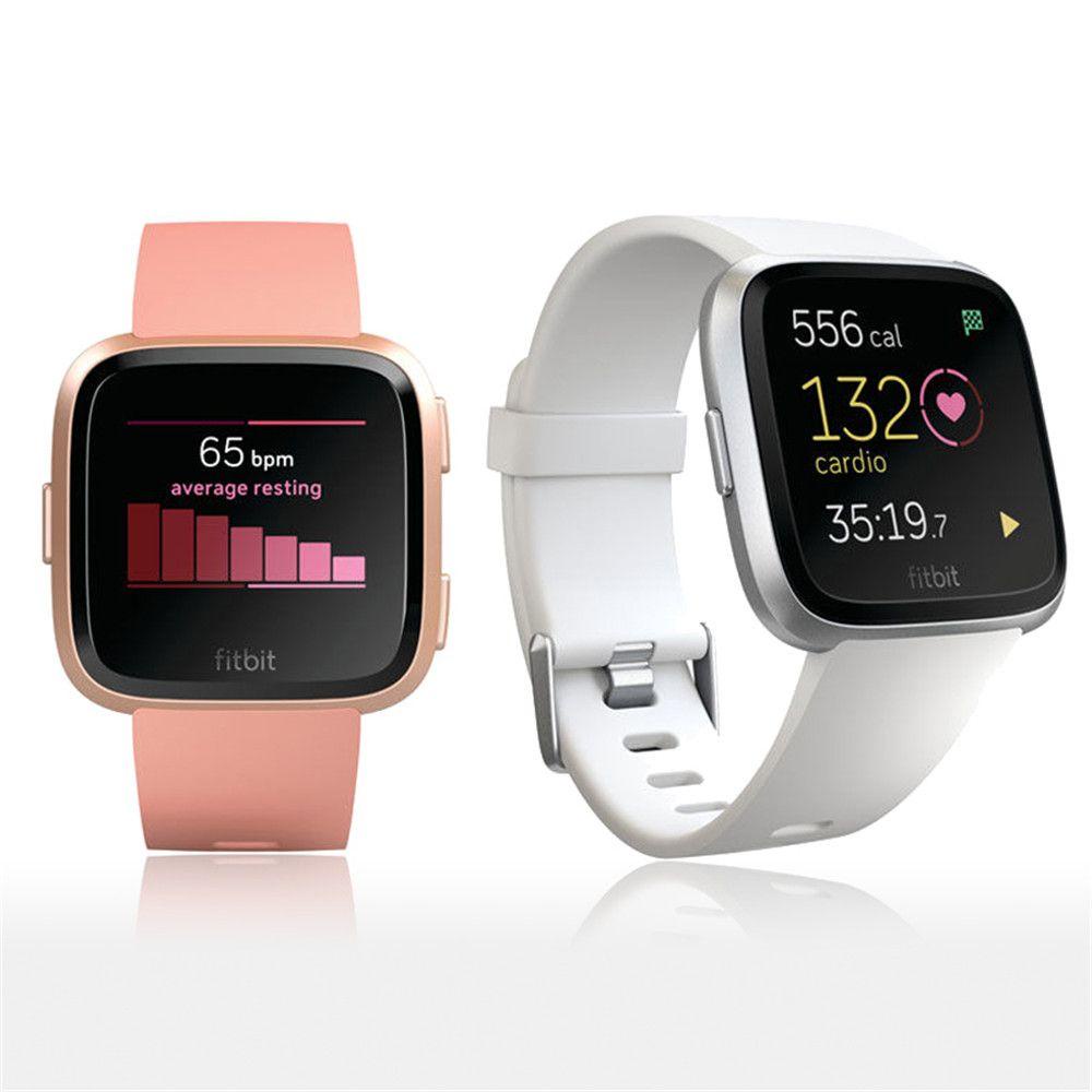 DIACHAVN Dây Đeo Thay Thế Chất Liệu Silicon Màu Trơn Mềm Cho Fitbit Versa Lite Versa 2