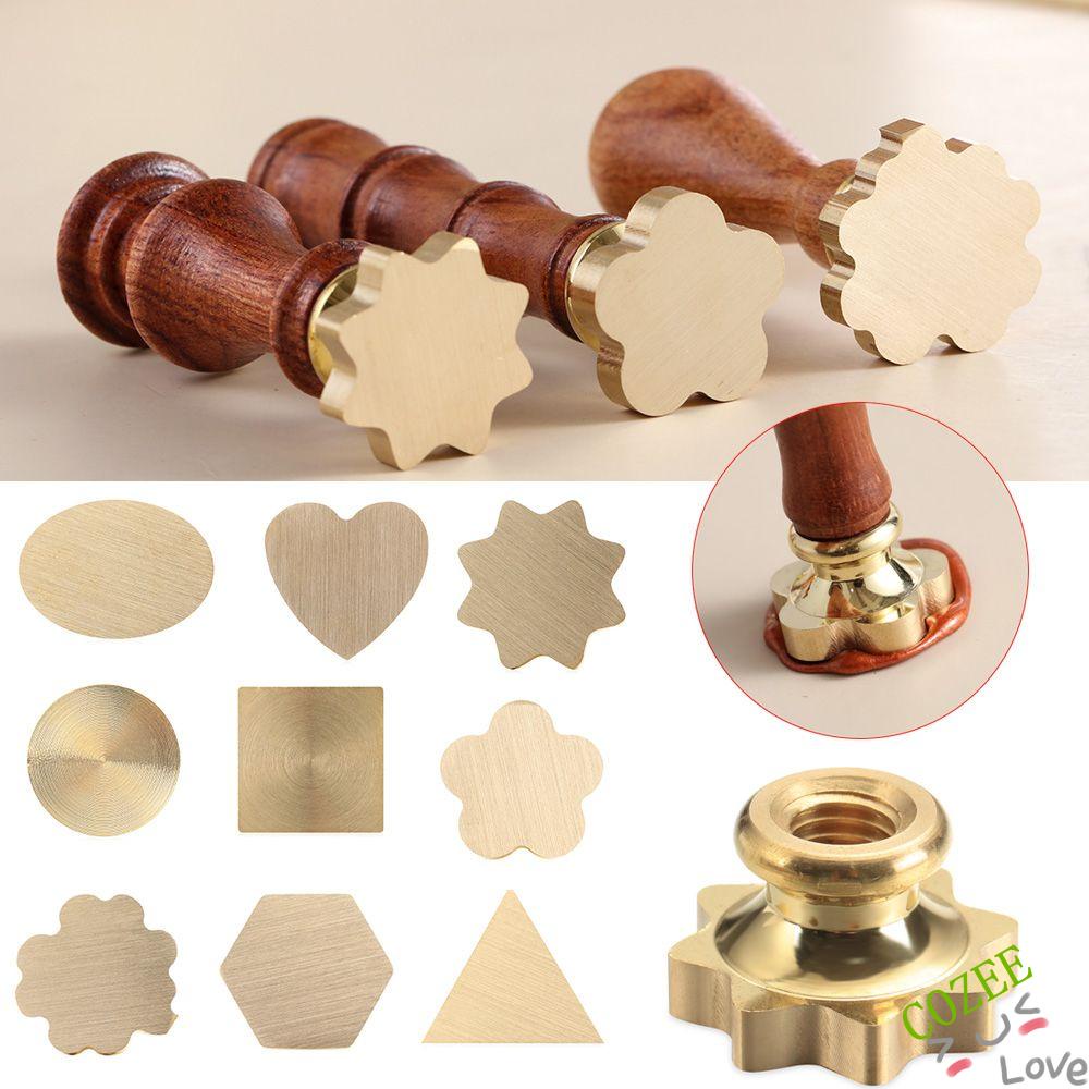 Con Dấu Bằng Đồng Hình Trái Tim Tròn Phong Cách Giáng Sinh Cổ Điển