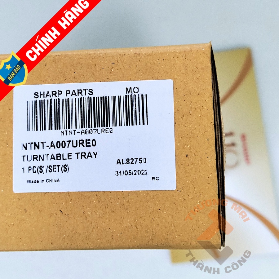 PHỤ KIỆN SHARP DĨA THỦY TINH LÒ VI SÓNG SHARP đường kính 272mm CHÍNH HÃNG