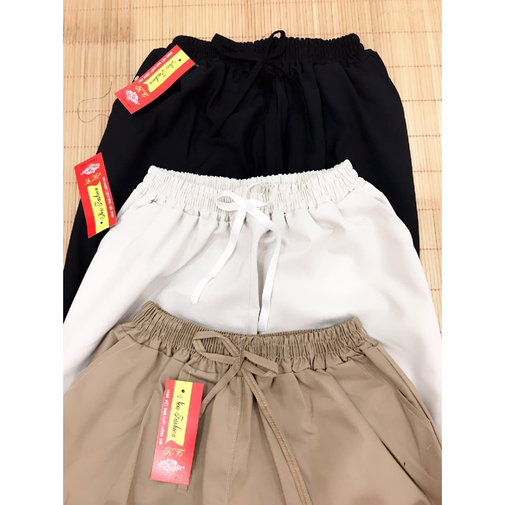 Quần Kaki Suông Baggy Sắn Gấu HARIQUEEN