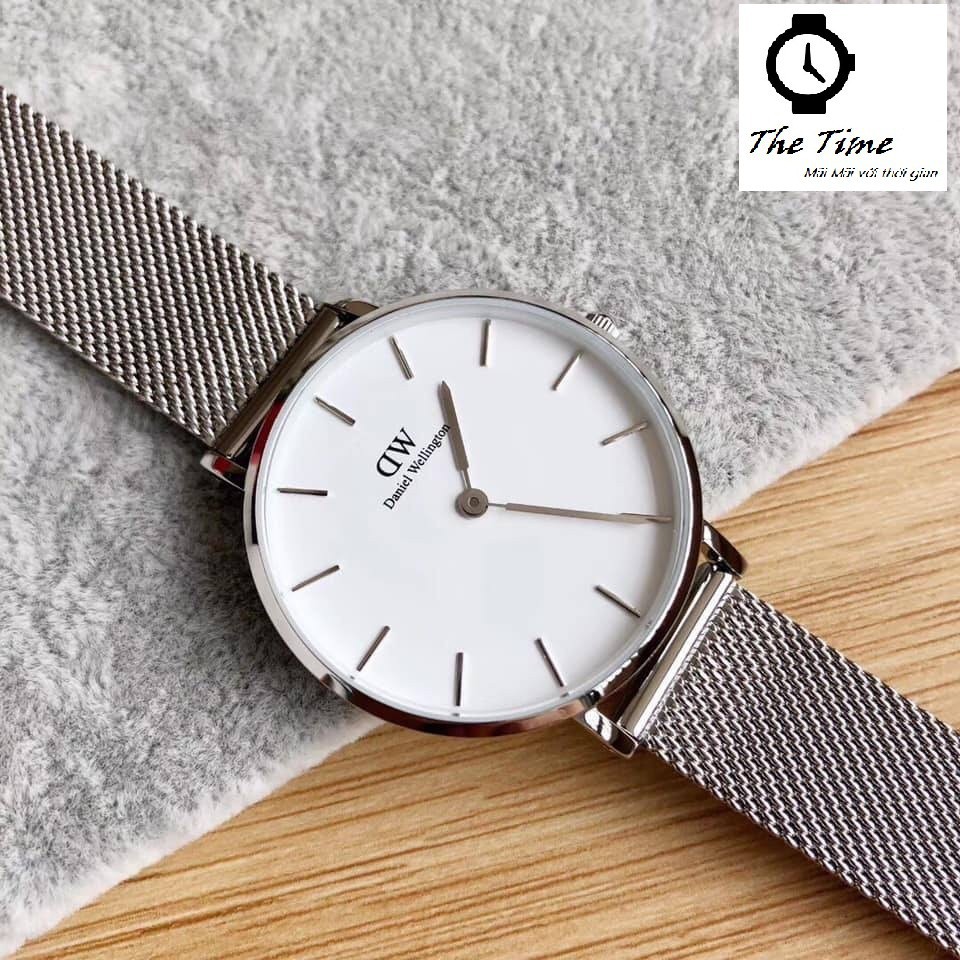 DW nữ Authentic - Đồng hồ nữ DW Petite 32mm - Fullbox Túi Xách ,Hộp , Sách Hướng Dẫn , thẻ , tag check code hãng