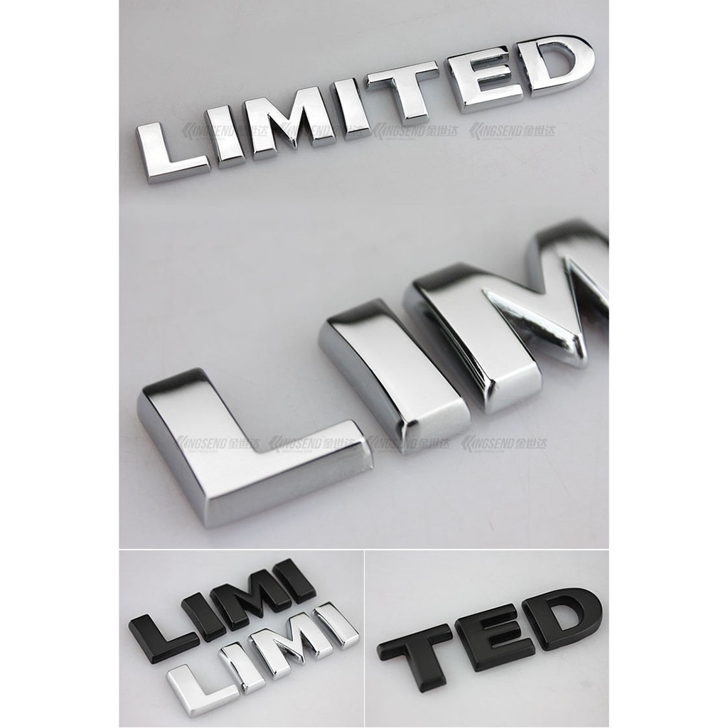 Tem Decal Chữ 3d Limited (mẫu 2) MS-28