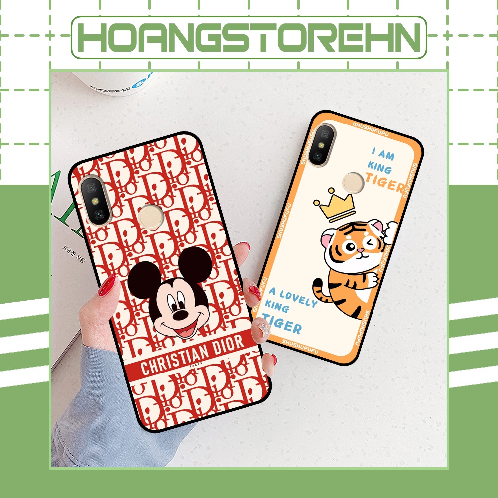 Ốp Xiaomi Redmi 6 Pro / Mi A2 Lite in hình mickey, hổ, kingtiger siêu rẻ T19 - T24