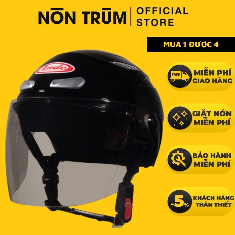 Nón bảo hiểm nửa đầu ANDES có kính 126K chính hãng