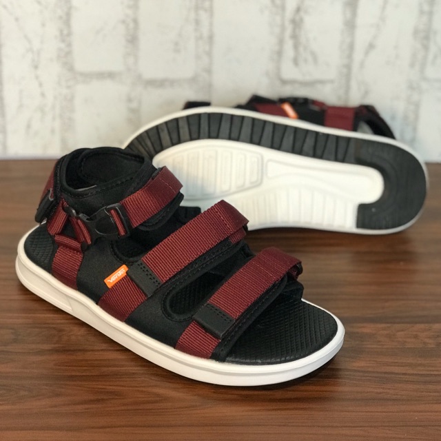 Giày sandal Vento unisex nam nữ 3 quai ngang siêu nhẹ có quai hậu cố định cho cặp đôi mang đi học đi biển du lịch NB03R