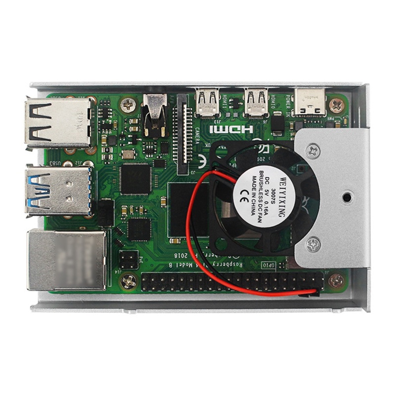 Vỏ Bảo Vệ Bằng Hợp Kim Nhôm Cho Raspberry Pi 4 Model B Pi 4B w F