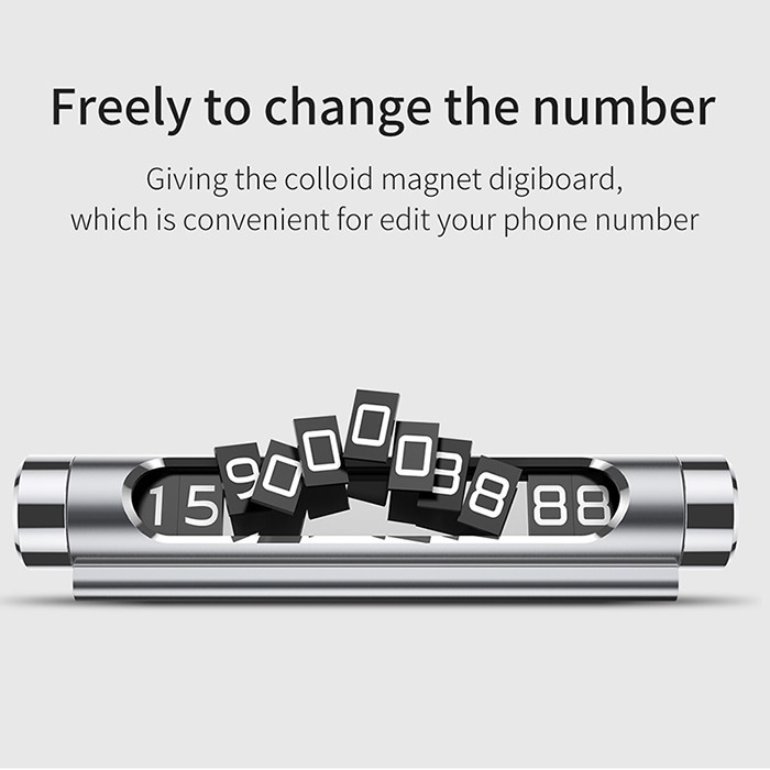 Bảng Ghi số điện thoại đậu xe thông minh trên ô tô Xoay thẻ ẩn