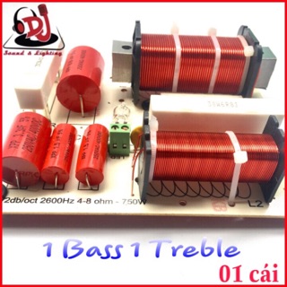 Mạch phân tần loa 1 bass 1 treble KN-519 bass 30, 40, 50, mạch lọc loa full đơn