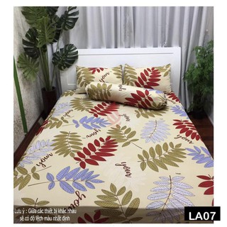 Drap thun Hàn Quốc mẫu lá cực đẹp