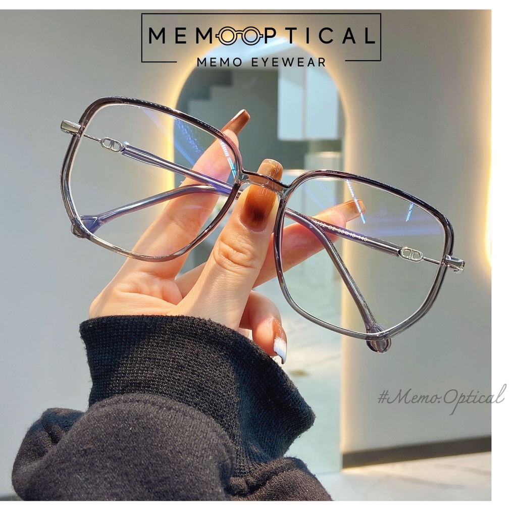 Gọng Kính Cận Hàn Quốc Bling Bling Lấp Lánh 2022- Kính Cận Nhũ Viền Memo Optical