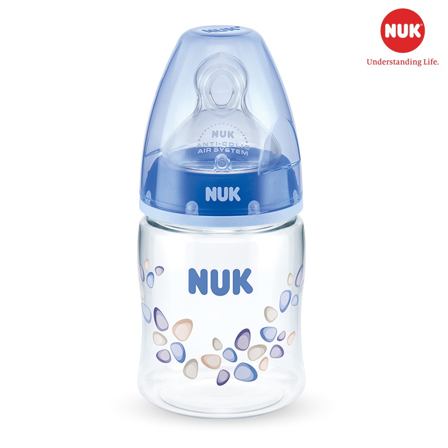 [CHÍNH HÃNG]Bình sữa NUK PA 150ml núm ti Silicone S1 - M