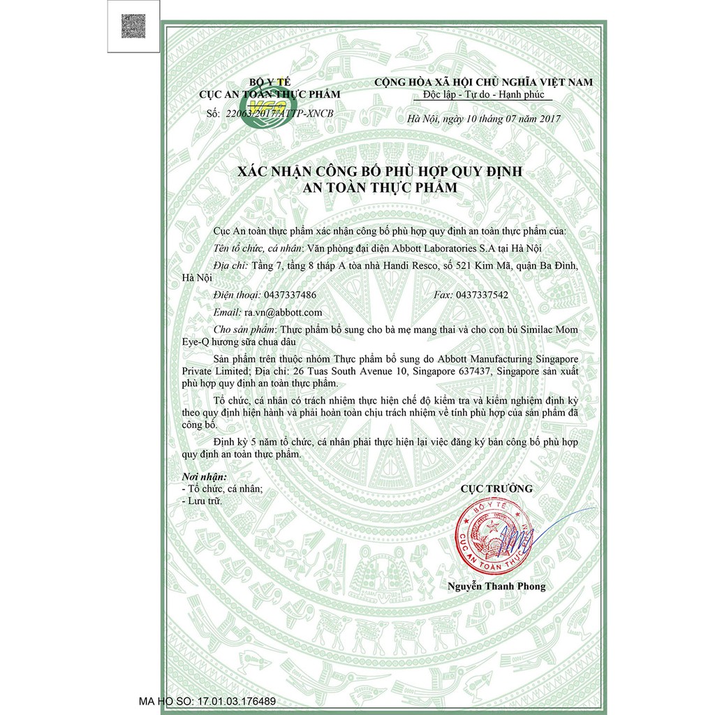 SỮA BỘT SIMILAC MOM  HUONG VANI/DÂU 900G DÀNH CHO BÀ MẸ MANG THAI VÀ CHO CON BÚ