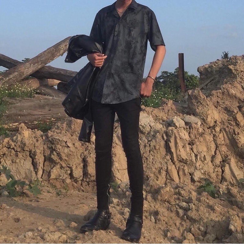 áo sơmi dark sky mende - full tag + giấy thơm | BigBuy360 - bigbuy360.vn