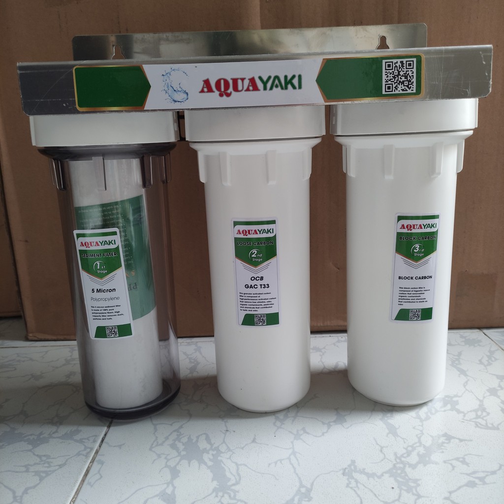 Bộ Lọc Nước Sinh Hoạt 3 Cốc 10inch 2 Gioăng Đài Loan | BigBuy360 - bigbuy360.vn