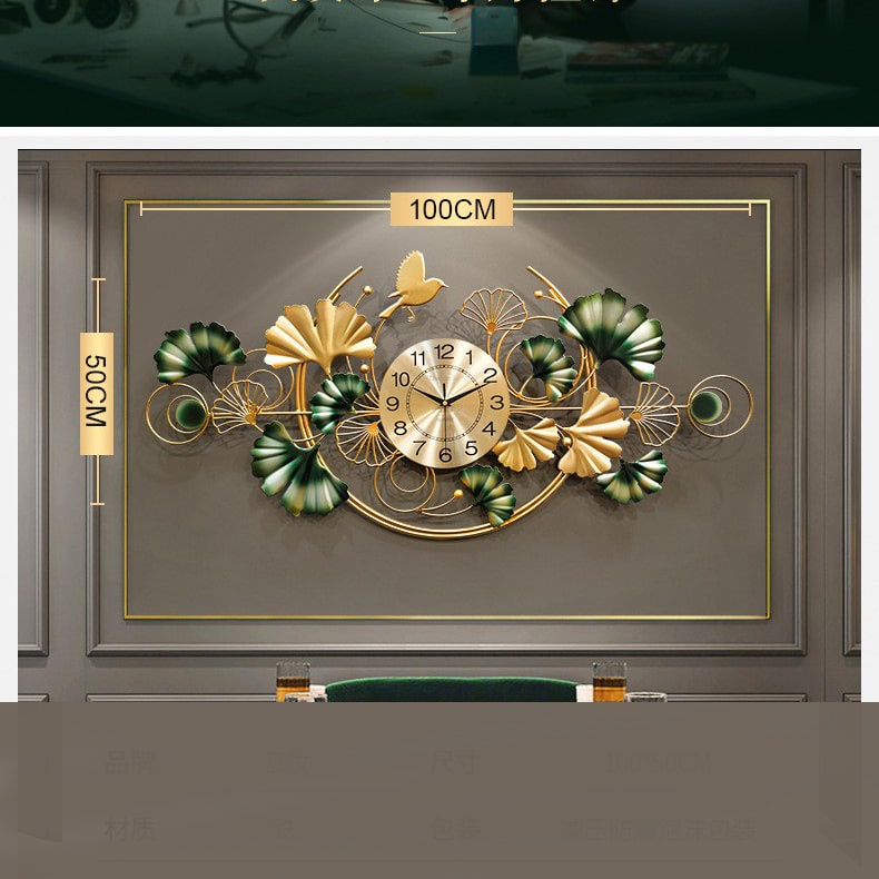 Đồng hồ trang trí treo tường LDC132 kim trôi decor nghệ thuật trang trí phòng khách hiện đại