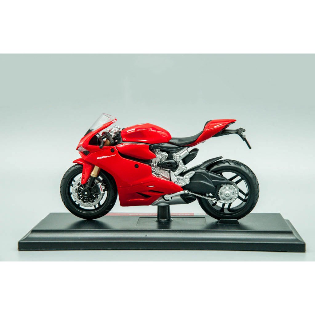 XE MÔ HÌNH - MOTO Siêu xe Ducati 1199 Panigale - MAISTO tỷ lệ 1:18