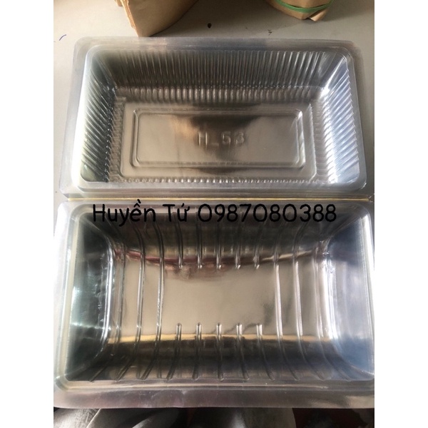 100 hộp nhựa H53 đựng bánh bao, đồ ăn, hoa quả dày dặn cứng cáp