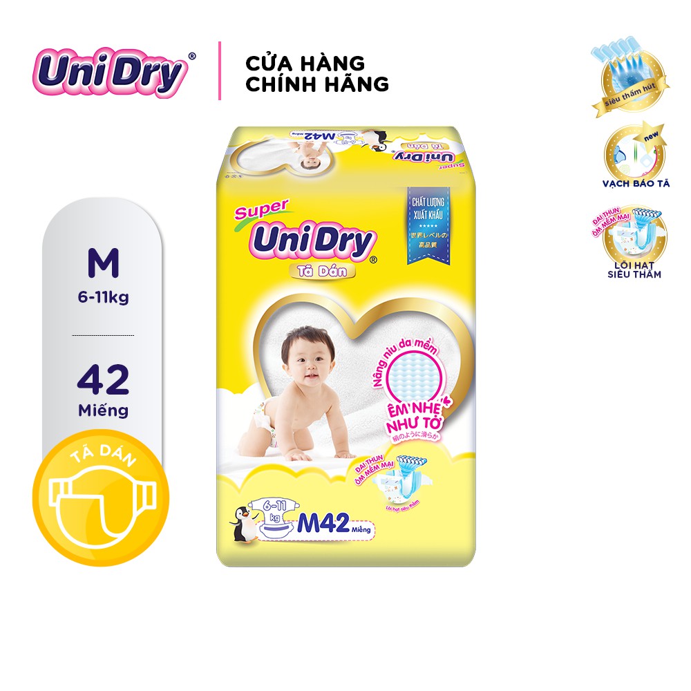 Tã dán UniDry S48/M42/L38/XL34