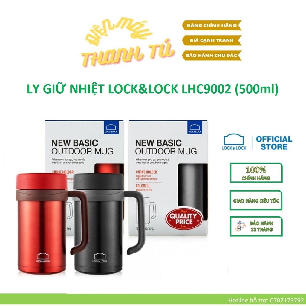 LHC9002 - BÌNH GIỮ NHIỆT / LY GIỮ NHIỆT BASIC TABLE MUG LOCK&LOCK 500ML – HÀNG CHÍNH HÃNG