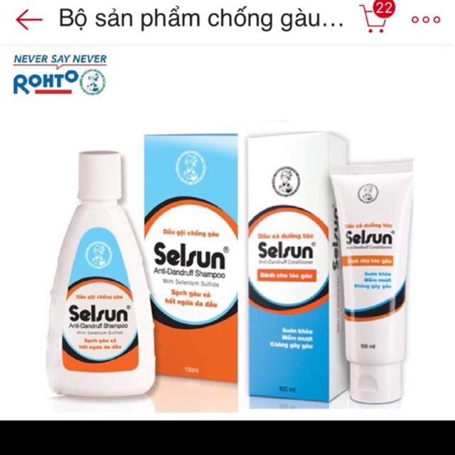 Combo trị gàu selsun 100ml + xả ( ba bộ)