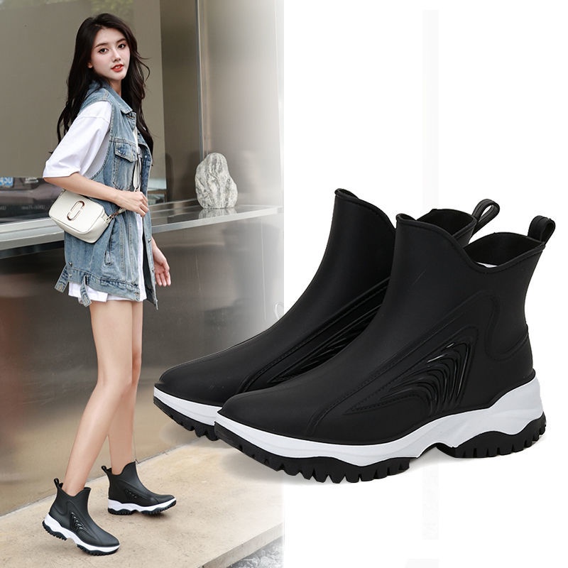 Ủng Đi Mưa Chống Trượt Thời Trang Theo Phong Cách Nhật Bản Dành Cho Người Lớn