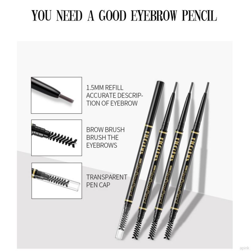 (Hàng Mới Về) Bút Chì Kẻ Lông Mày Hai Đầu Siêu Mịn Không Thấm Nước Lâu Trôi 1.5mm | BigBuy360 - bigbuy360.vn