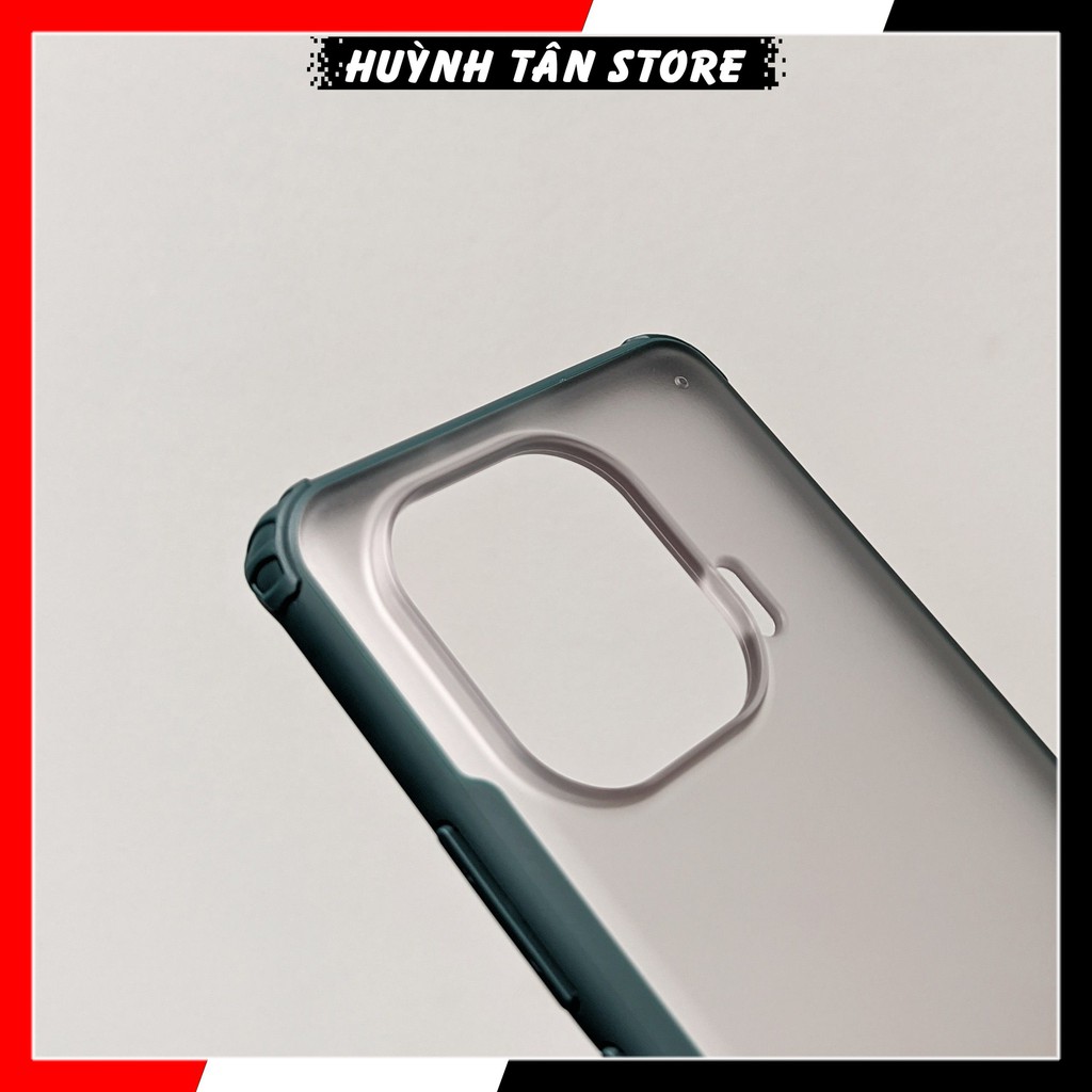 Ốp lưng xiaomi 11 pro chống sốc bảo vệ camera chống vân tay nhám viền màu ver 2 phụ kiện huỳnh tân store