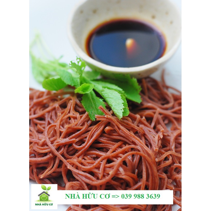 Bún gạo lứt Phở gạo lứt 500gr Date: 11/2022 Nhà Hữu Cơ