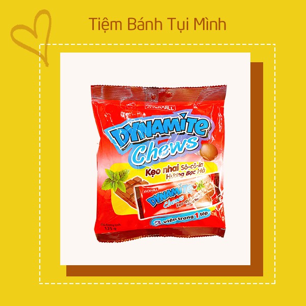 Kẹo nhai Socola Bạc Hà Dynamite Chews 125g