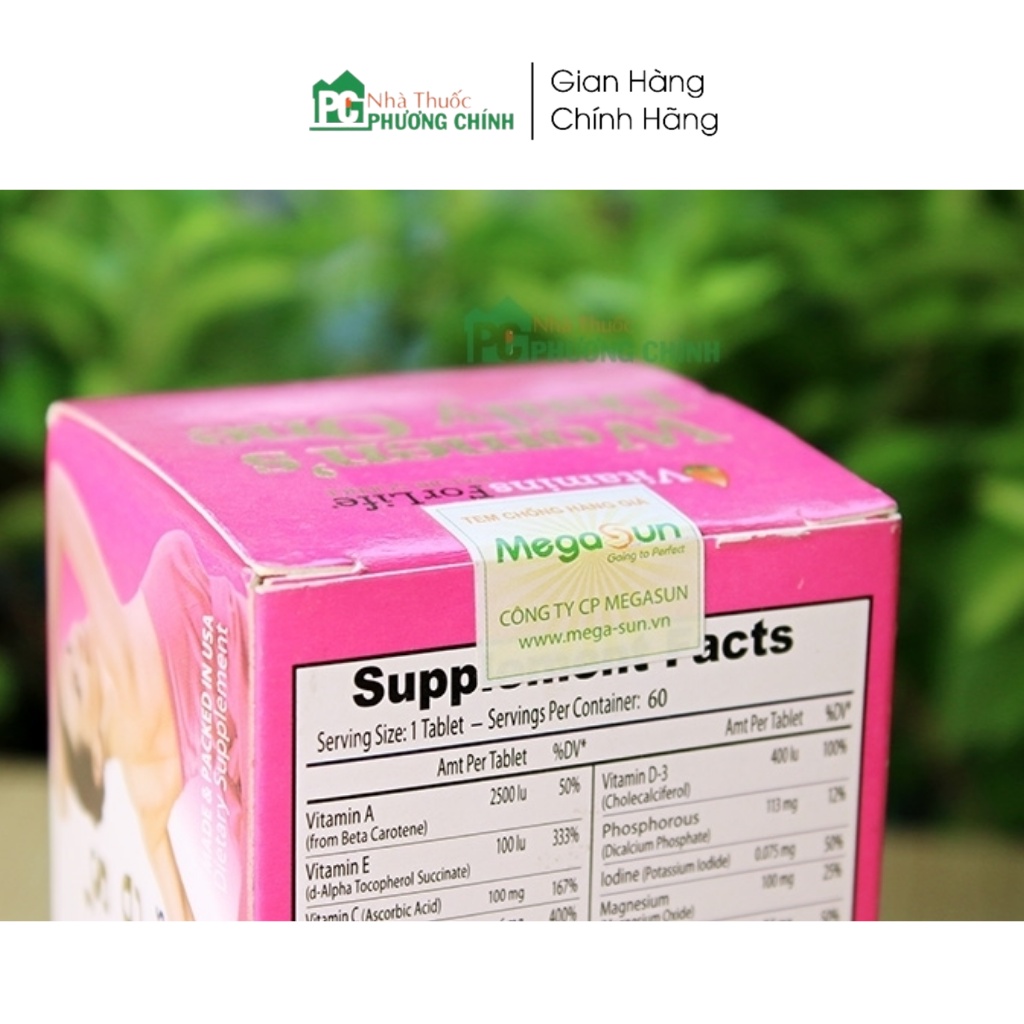 Vitamin Tổng Hợp Cho Nữ Chống Lão Hoá, Sáng Da, Tăng Sức Đề Kháng Women's Daily One Vitamins for Life Hộp 60 Viên