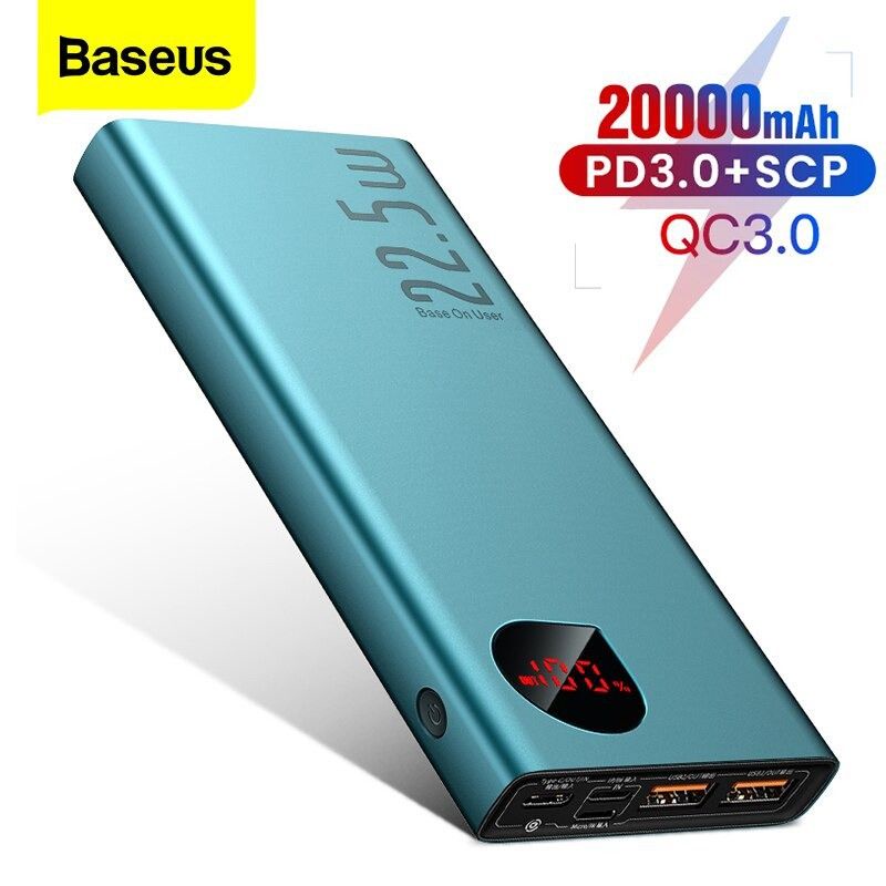 [ thanh lý mới 95%] Pin dự phòng sạc nhanh Baseus 20.000 mah