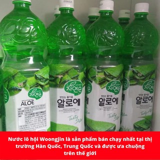 Nước giải khát lô hội WOONGJIN Hàn Quốc chai 1.5l