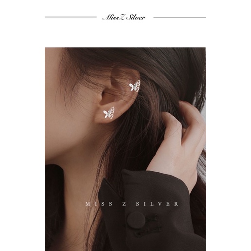 1 đôi bông tai bươm bướm nhiều mẫu xinh xắn