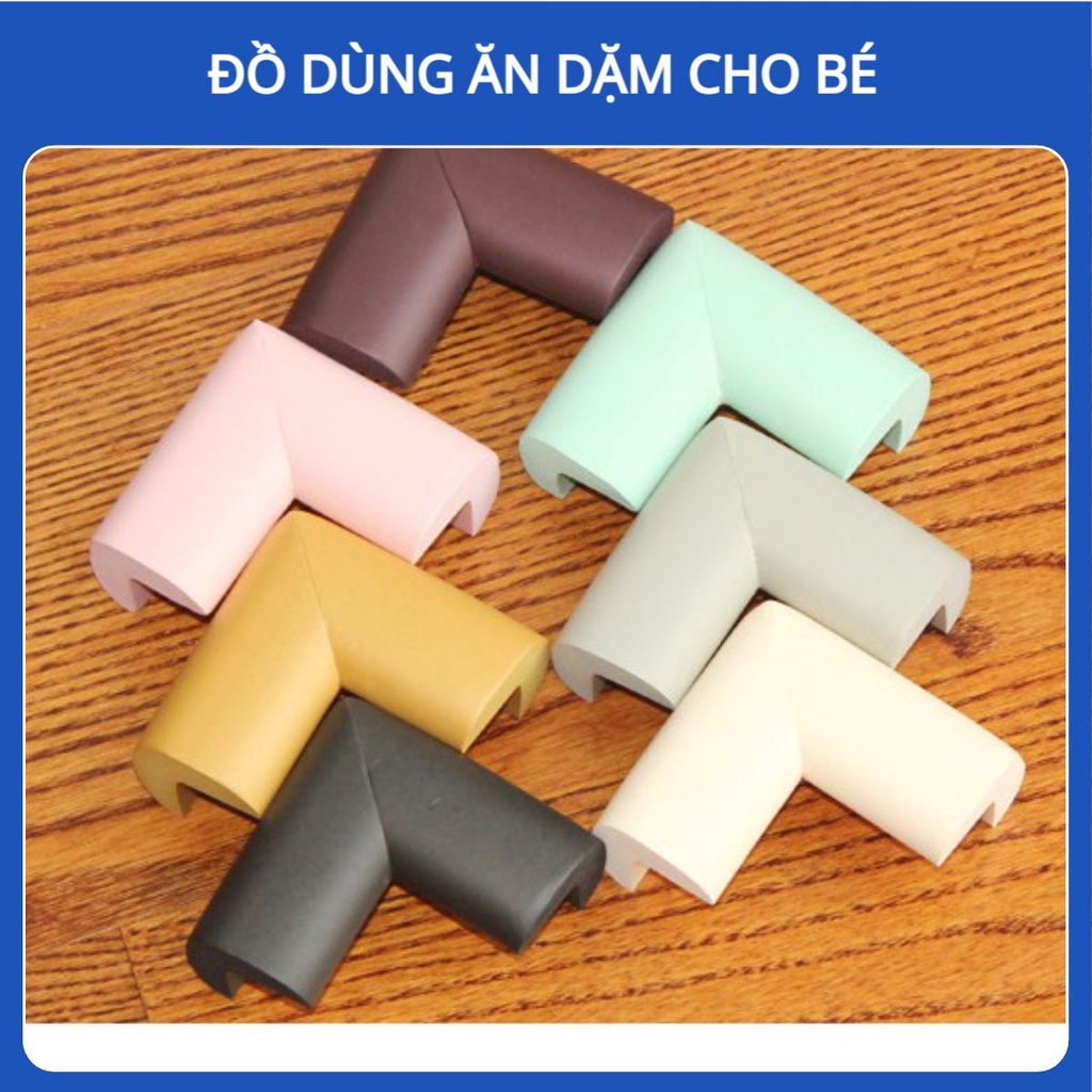 Combo 10 Miếng Xốp Bịt Góc Bàn, Cạnh Bàn Kính Bảo Vệ An Toàn Cho Bé Tránh Va Đập Kèm Băng Dính 2 Mặt 3M Siêu Chắc Chắn