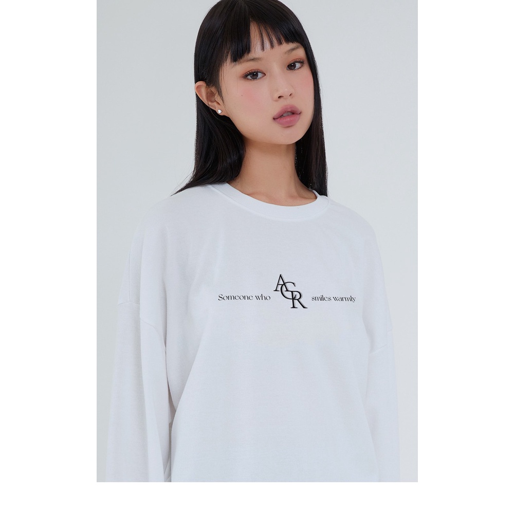 Áo tay dài ACOVER front lettering logo long t-shirt
