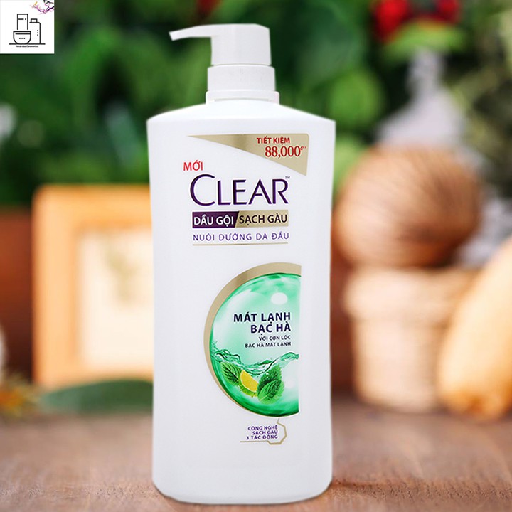 Dầu gội clear bạc hà 900g