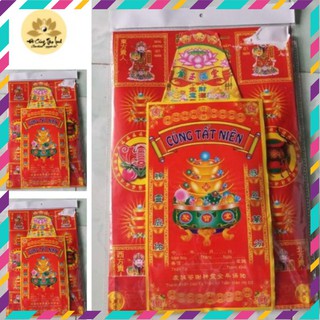 Bộ giấy cúng tất niên - có hướng dẫn cúng