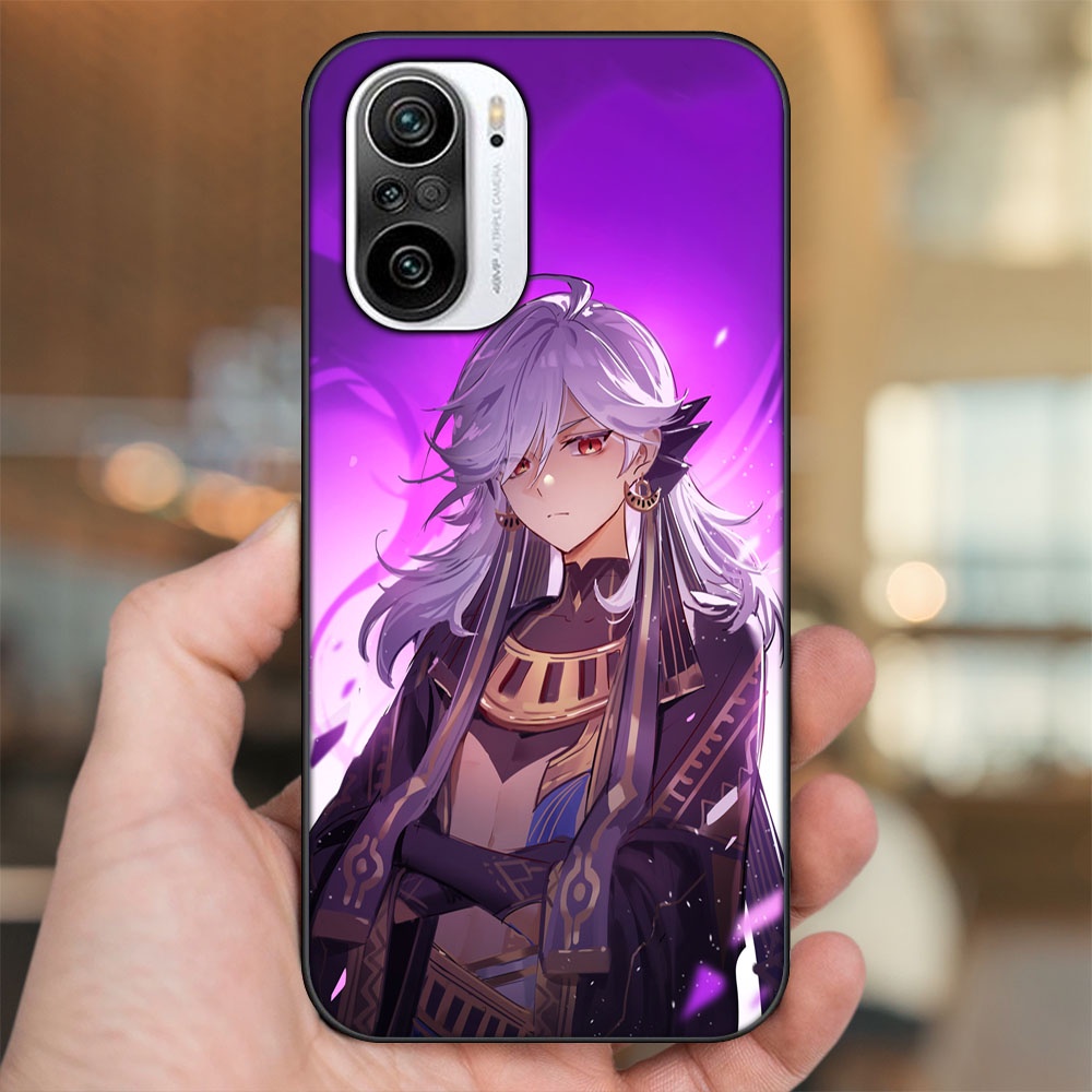 Ốp lưng Xiaomi K40 viền đen in hình Cyno Genshin Impact