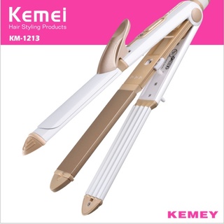 Máy Làm Tóc Tạo Kiểu Tóc kemei 1213 Đa Năng 3in1 Uốn, Phồng, Duỗi Nhanh Chóng