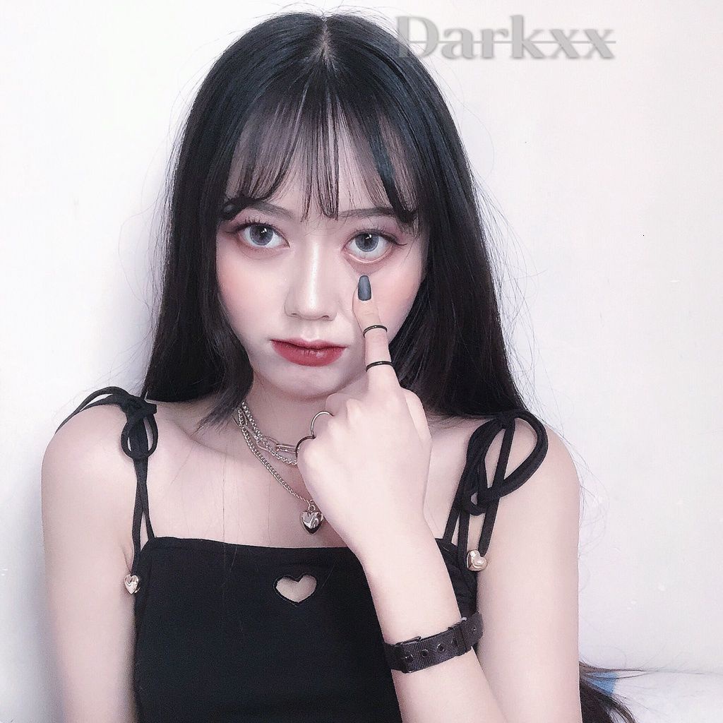 Vòng cổ Mặt Trái Tim Đôi Nhiều Màu Thời Trang Âu Mỹ