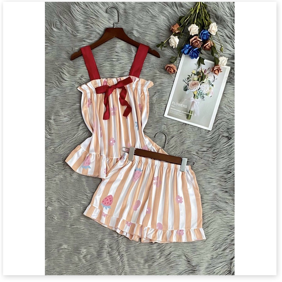 SET BỘ ĐỒ NGỦ NỮ NGẮN SIÊU ĐẸP , CỰC HOT HÈ 2021 KME FASHION