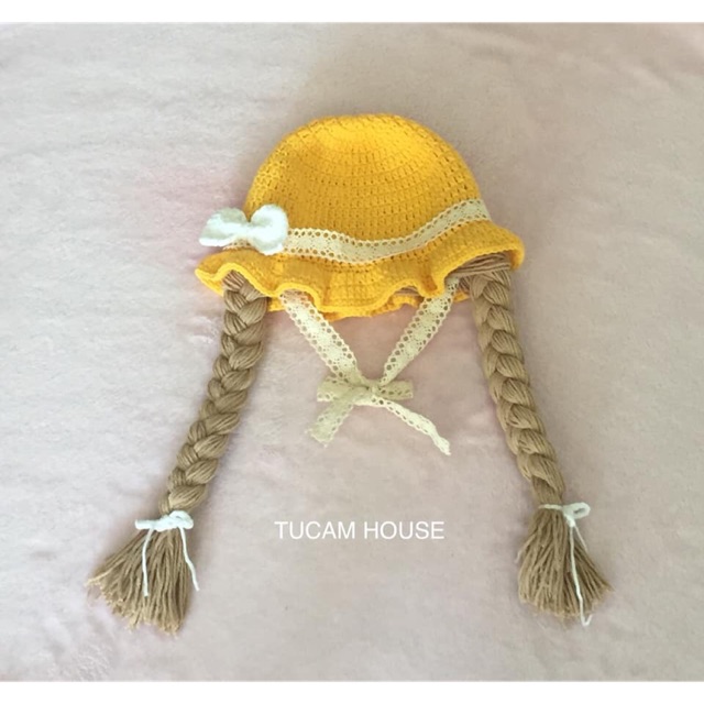 🎀Nón tóc len xinh xinh🎀