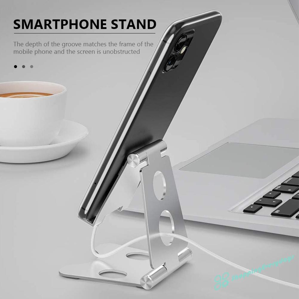 Giá đỡ hợp kim nhôm tiện dụng dành cho điện thoại và máy tính bảng