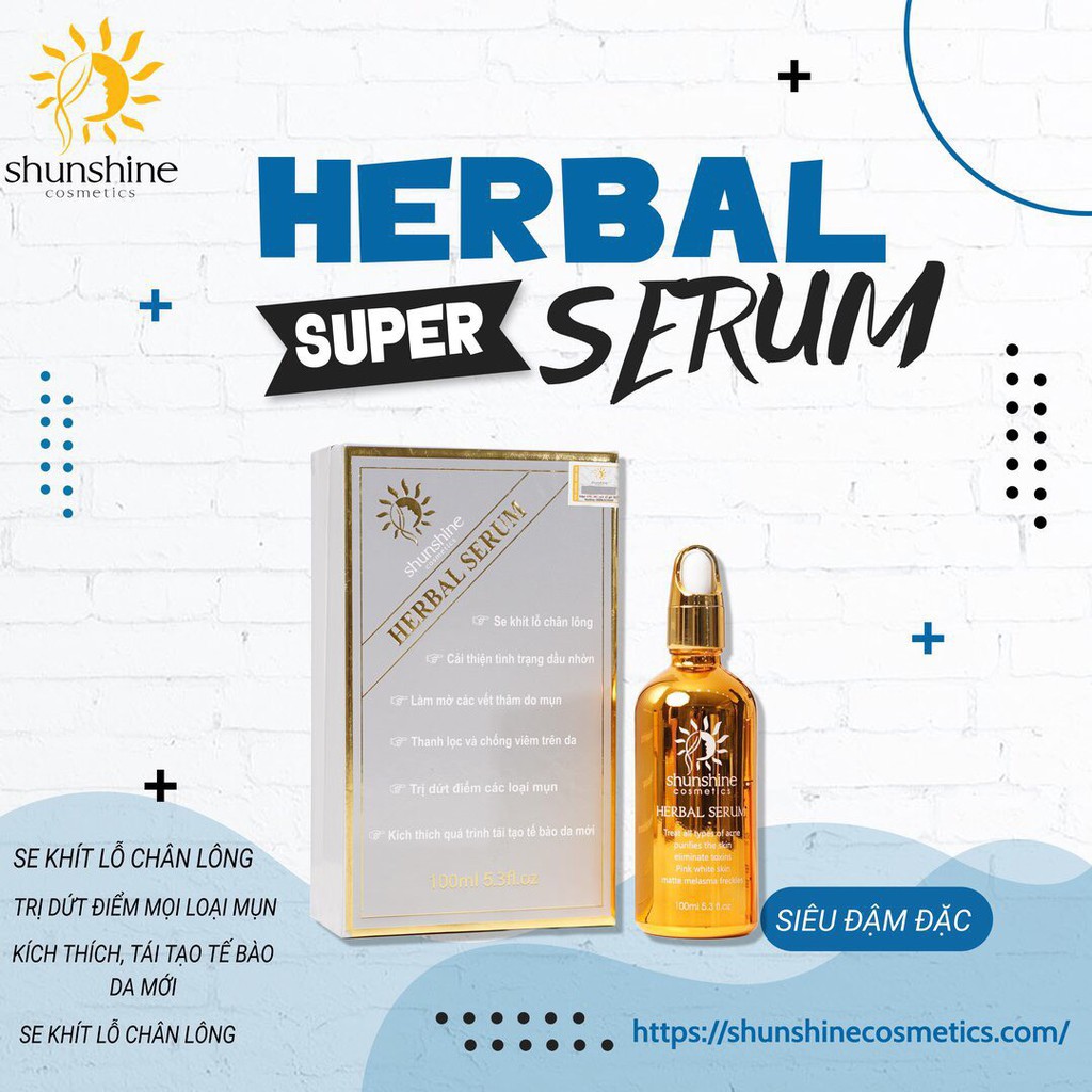 Shunshine cosmetics serum dưỡng da, tái tạo da - herbal | BigBuy360 - bigbuy360.vn