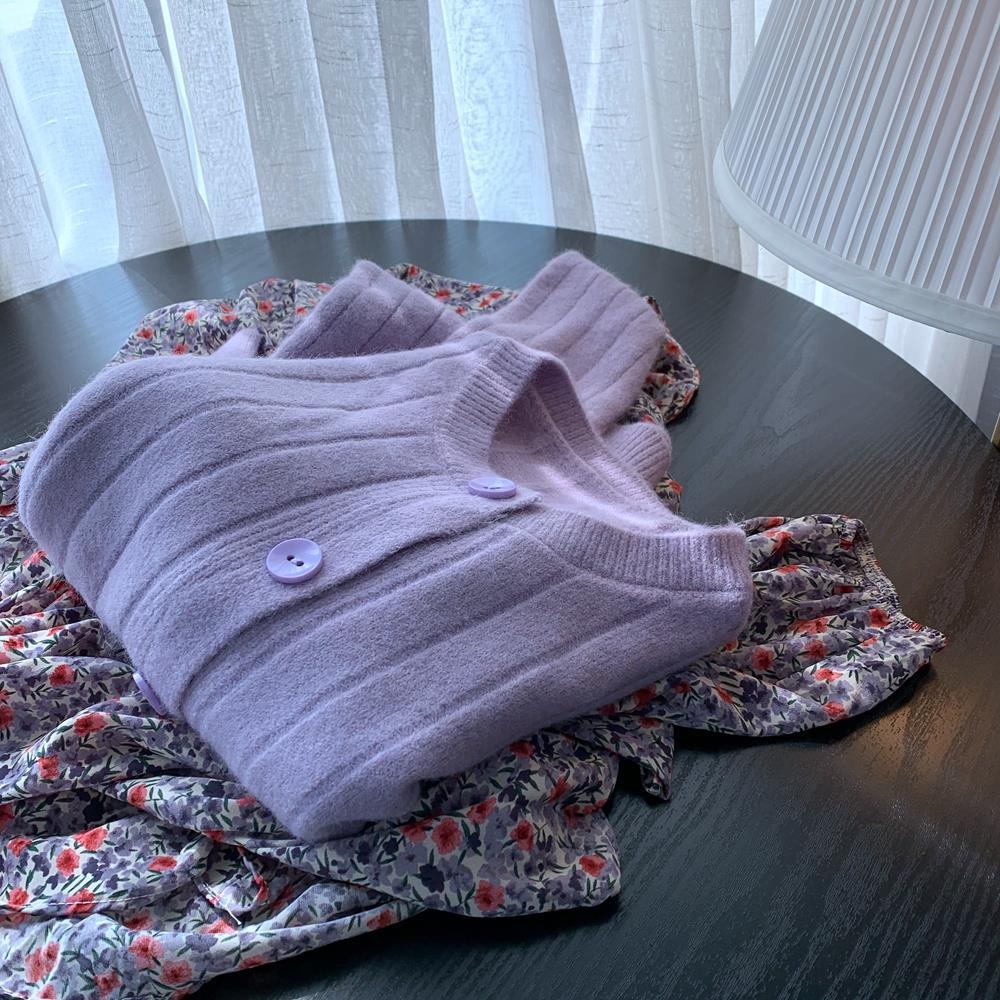Áo khoác cardigan dệt kim thời trang mùa thu phong cách Hàn Quốc cho nữ