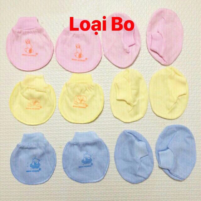 Set 1 bộ bao tay + 1 bộ bao chân loại đẹp cho bé