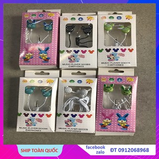 Tai Nghe Inear Nhét Tai Hình Chuột Mickey