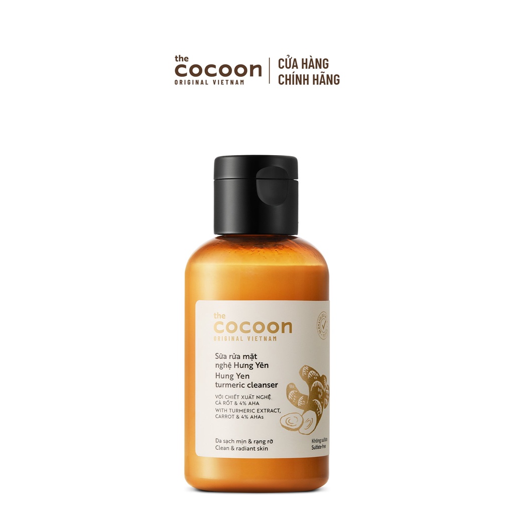 HÀNG TẶNG KHÔNG BÁN - Sữa rửa mặt nghệ Hưng Yên Cocoon giúp da sạch mịn và rạng rỡ 140ml