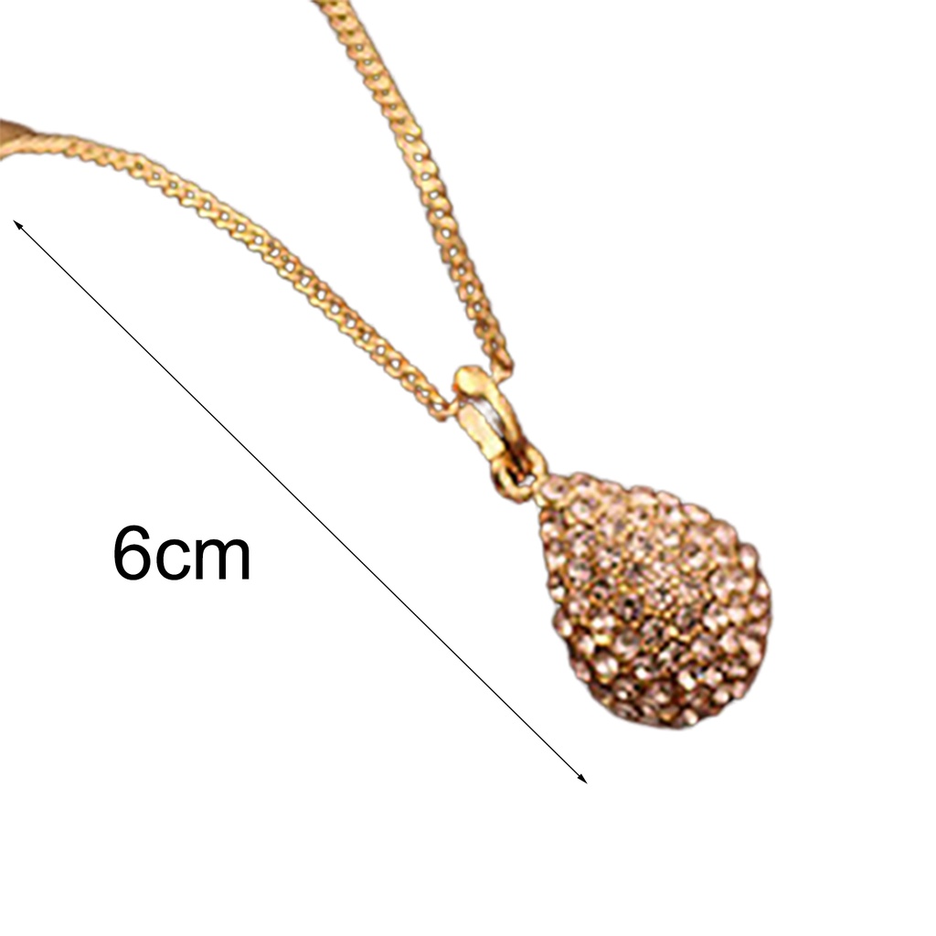 Dây chuyền mặt hình giọt nước đính đá lấp lánh thanh lịch dành cho nữ