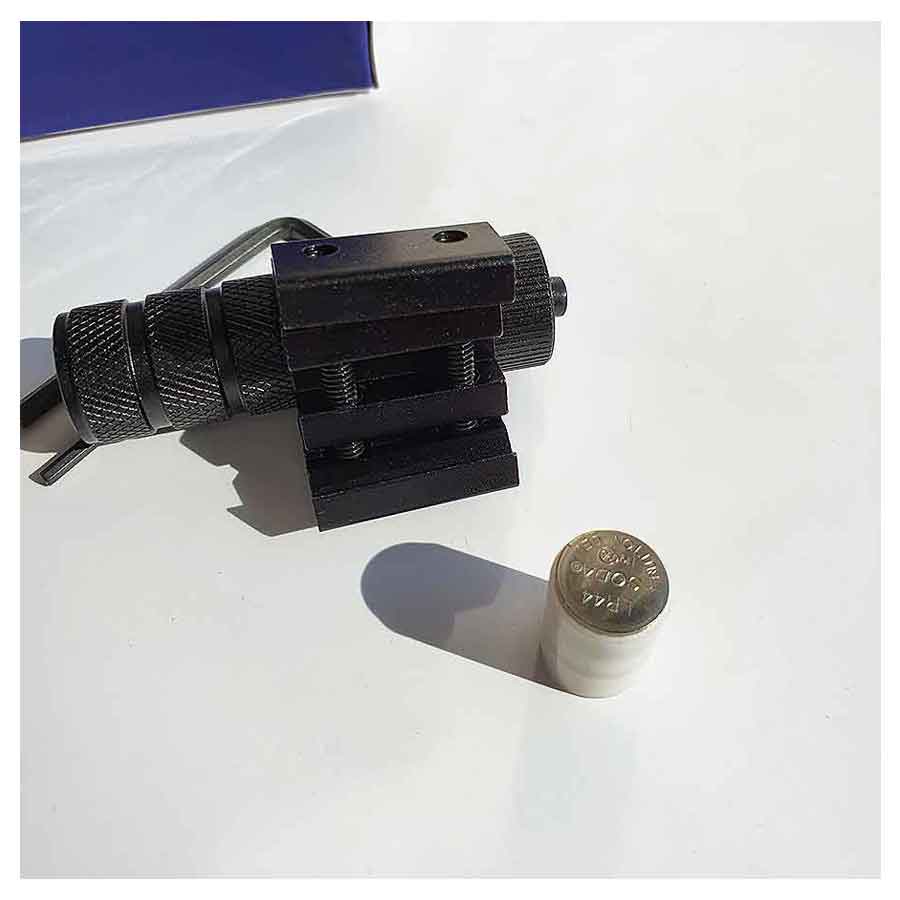 Đèn Laze Laser Tia Đỏ Gắn Ranh Mini Pin Thường